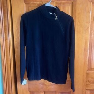 Luxe Black Cowl & Turtleneck Sweater